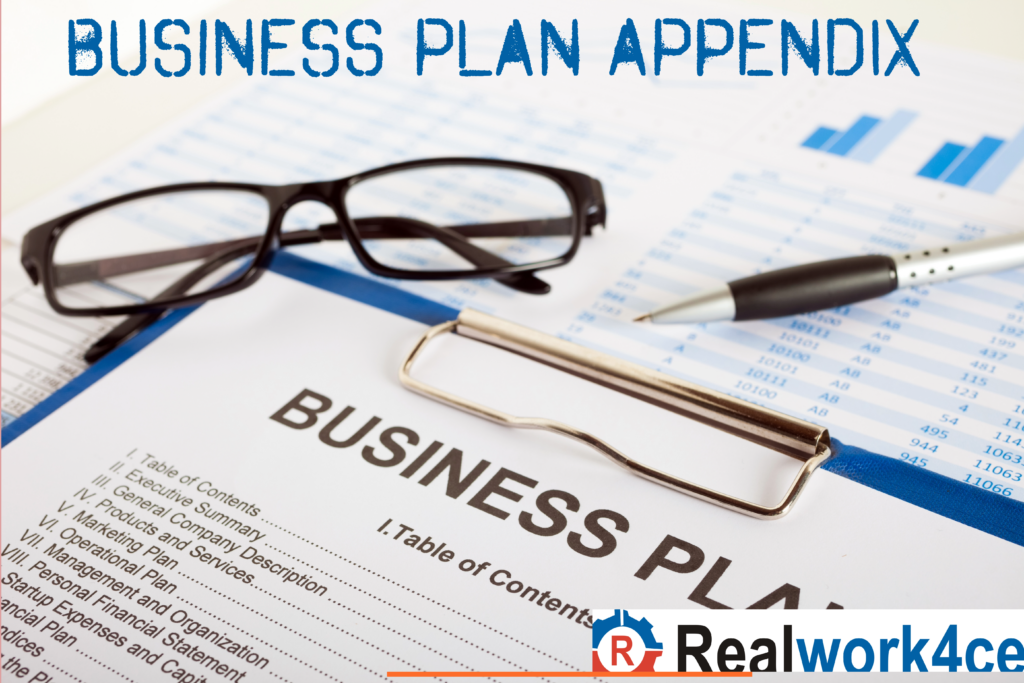 business plan appendix